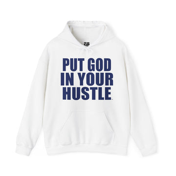 Dark Royal Blue Put God In Your Hustle Hoodie